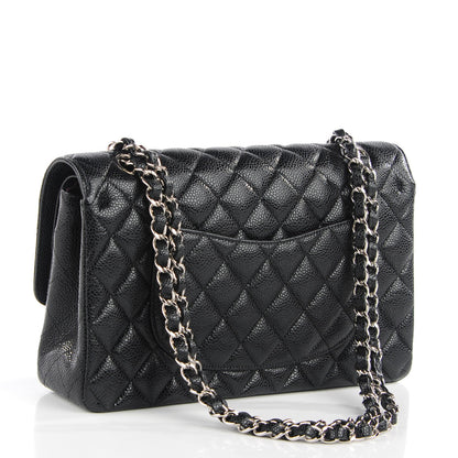 Chanel Caviar Quilted Medium Double Flap Black 3 of 8
