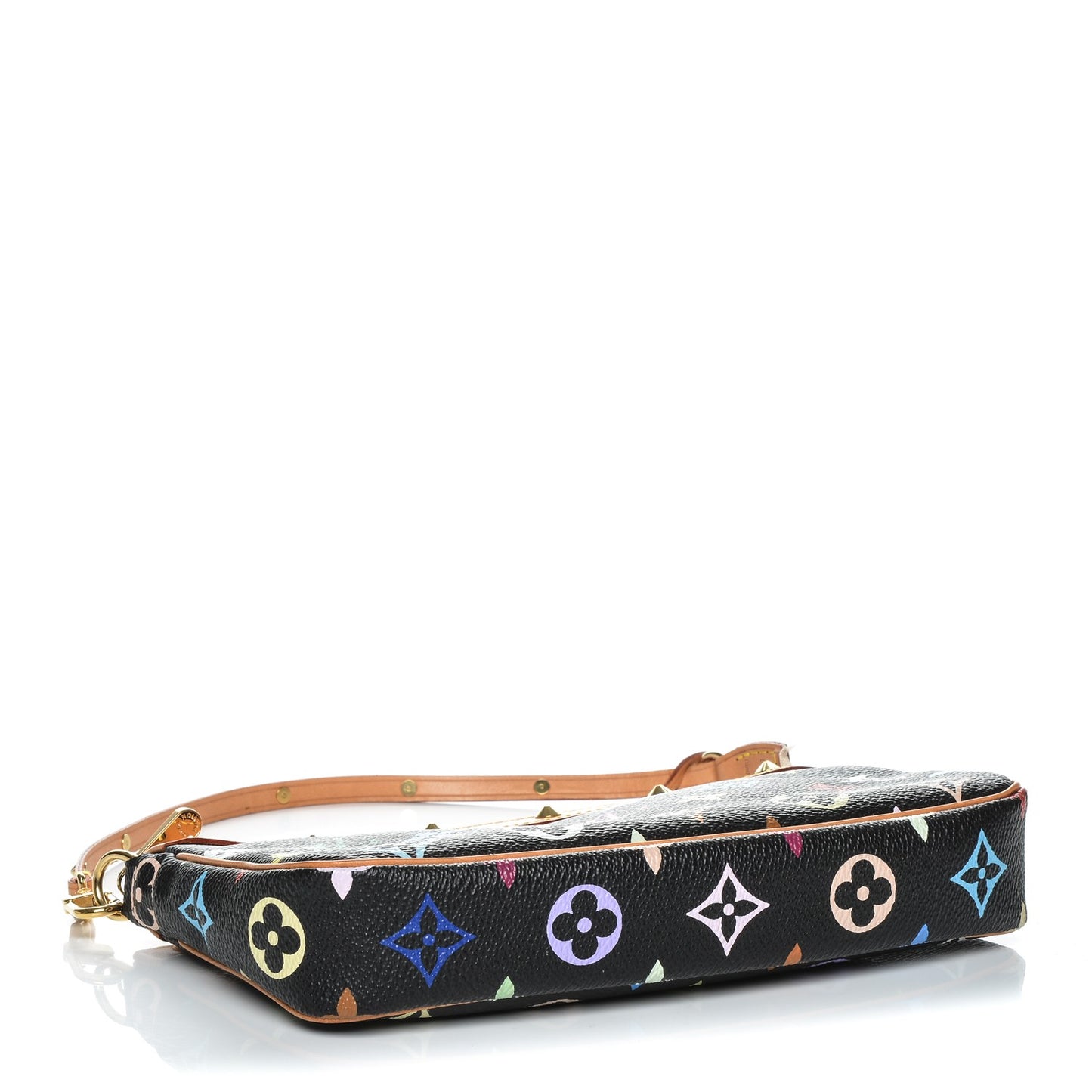 Monogram Multicolor Pochette Accessories Black