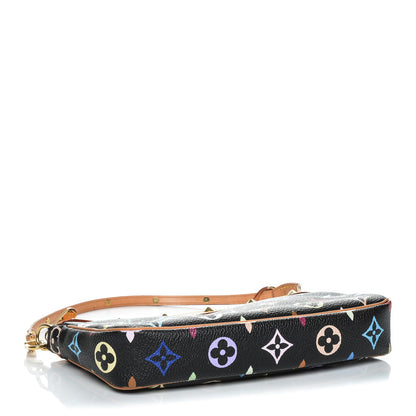 Louis Vuitton Monogram Multicolor Pochette Accessories Black 4 of 8