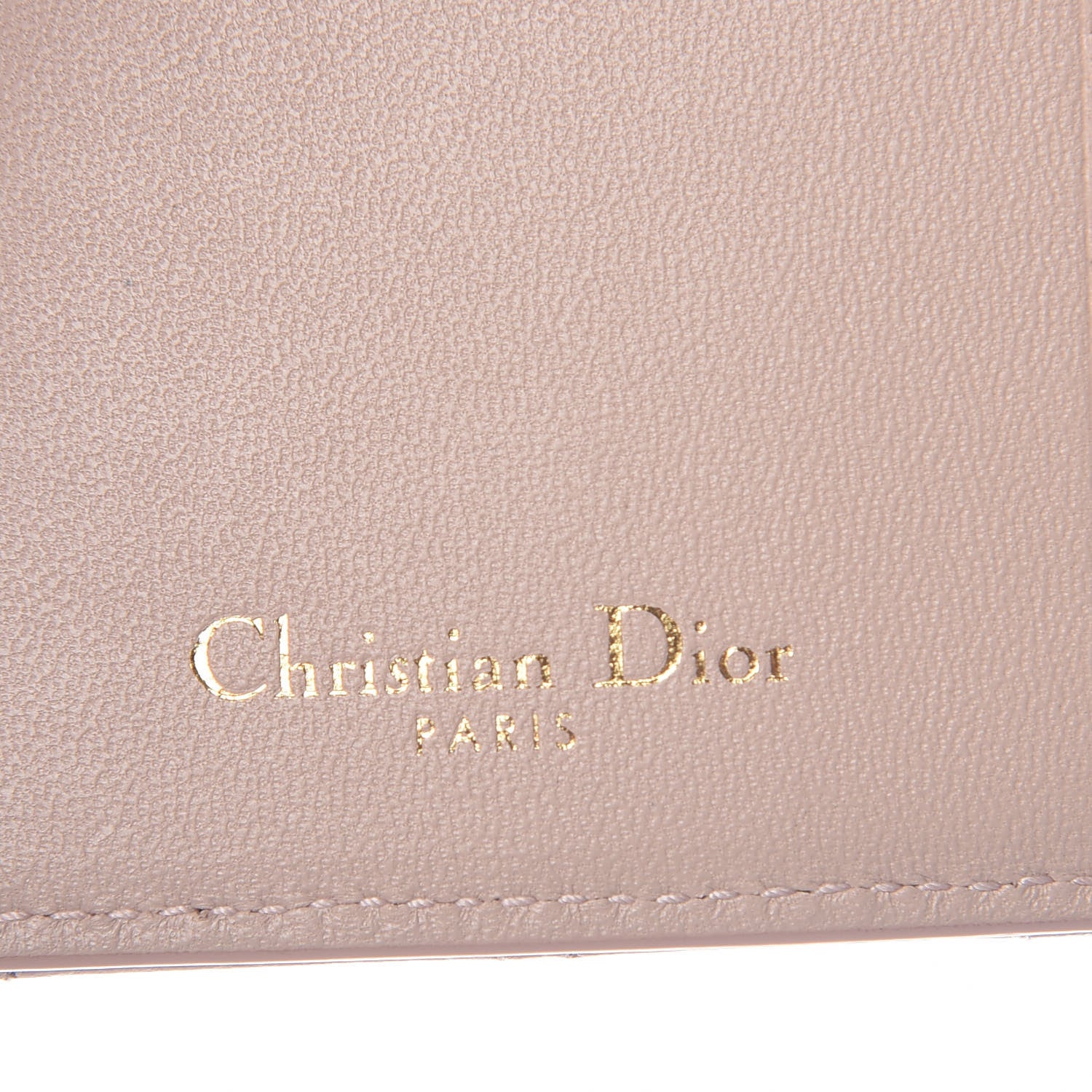 Christian Dior Grained Calfskin Cannage Diorama Wallet Rose Poudre 6 of 7