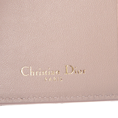 Christian Dior Grained Calfskin Cannage Diorama Wallet Rose Poudre 6 of 7