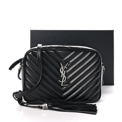 Saint Laurent Calfskin Matelasse Monogram Lou Camera Bag Black 11 of 11