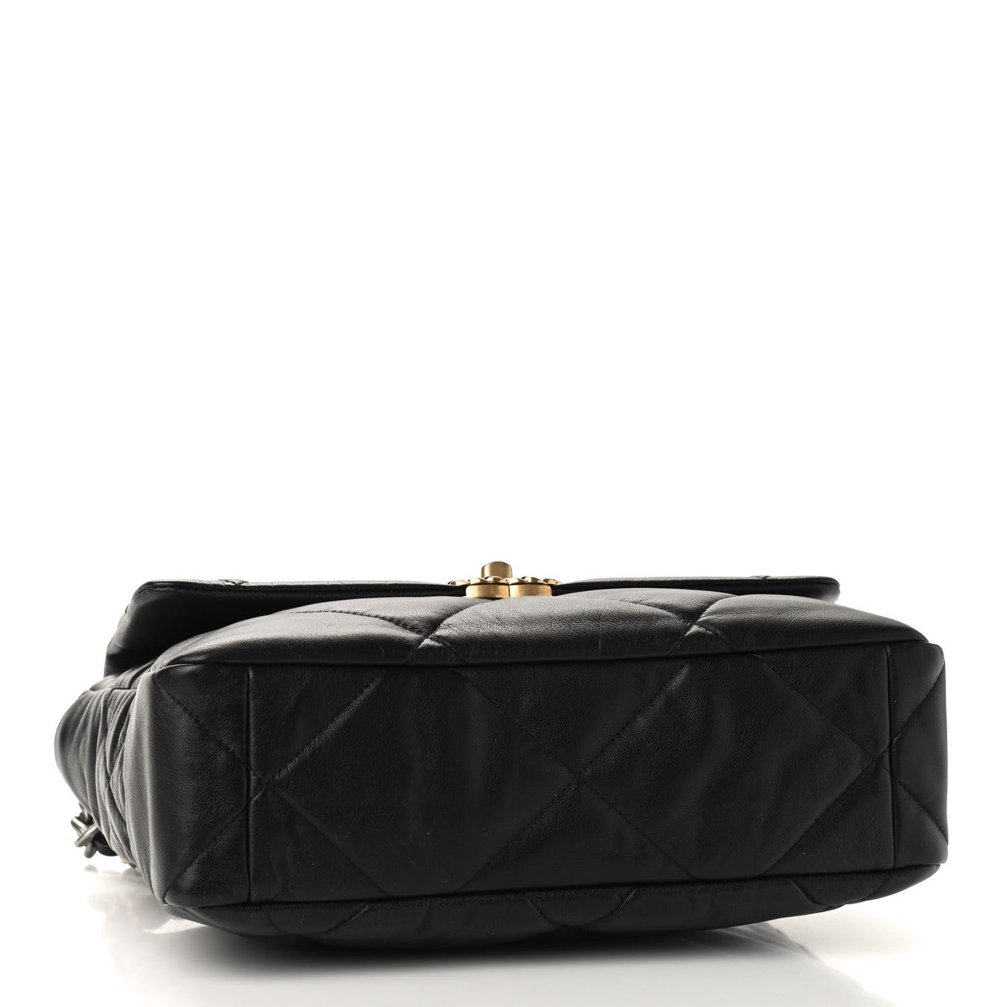 Goatskin Quilted Large Chanel 19 Flap Black