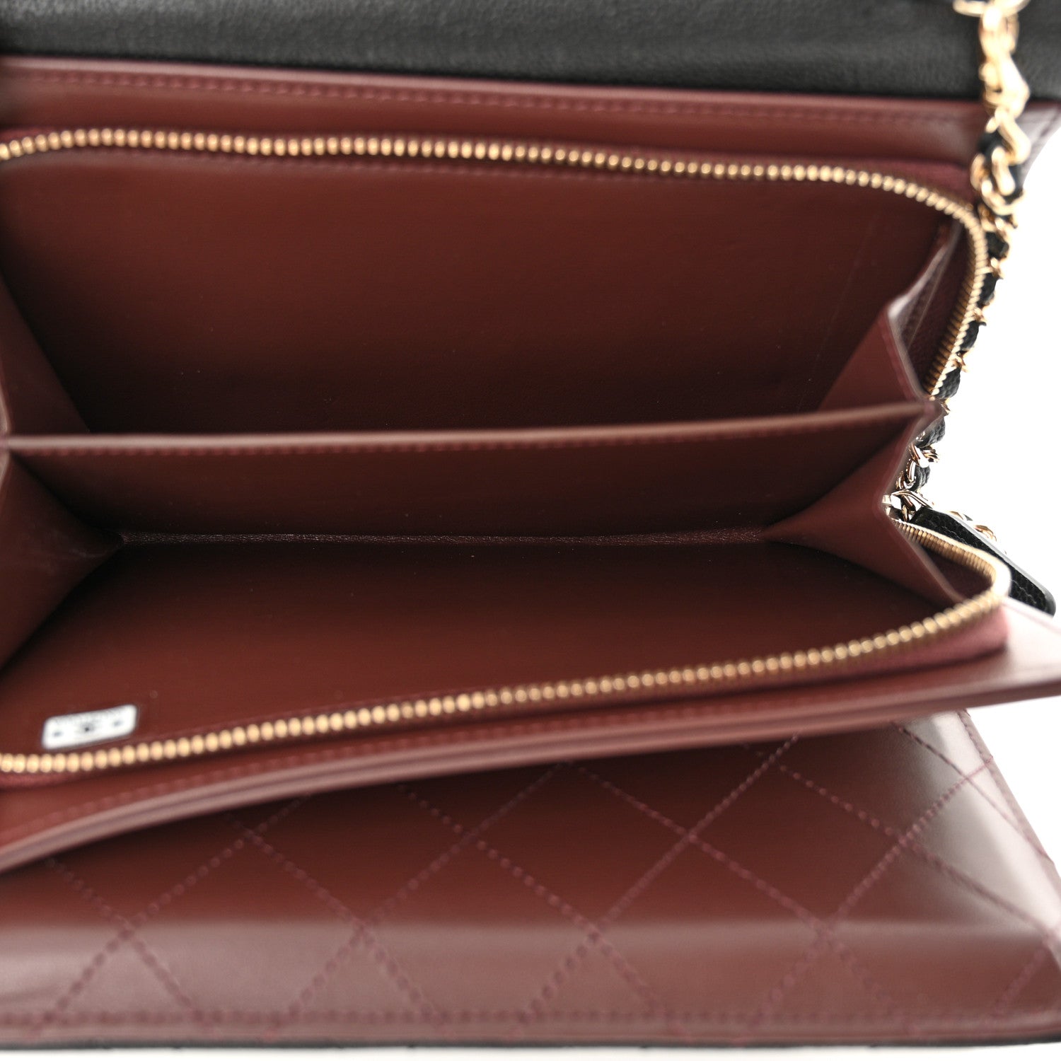 Chanel Caviar Quilted Compact Wallet On Chain WOC Black 7 of 12