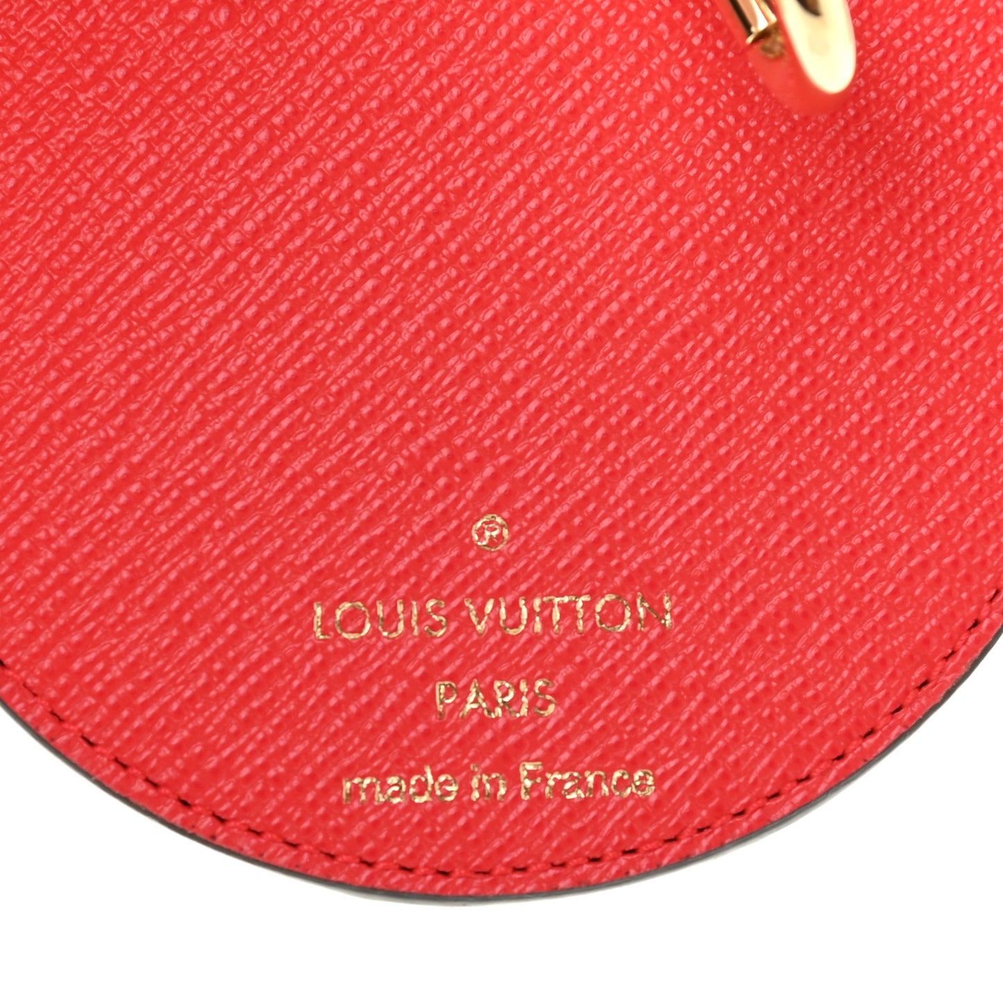 Monogram 2021 Christmas Animation London Bag Charm Key Ring Red