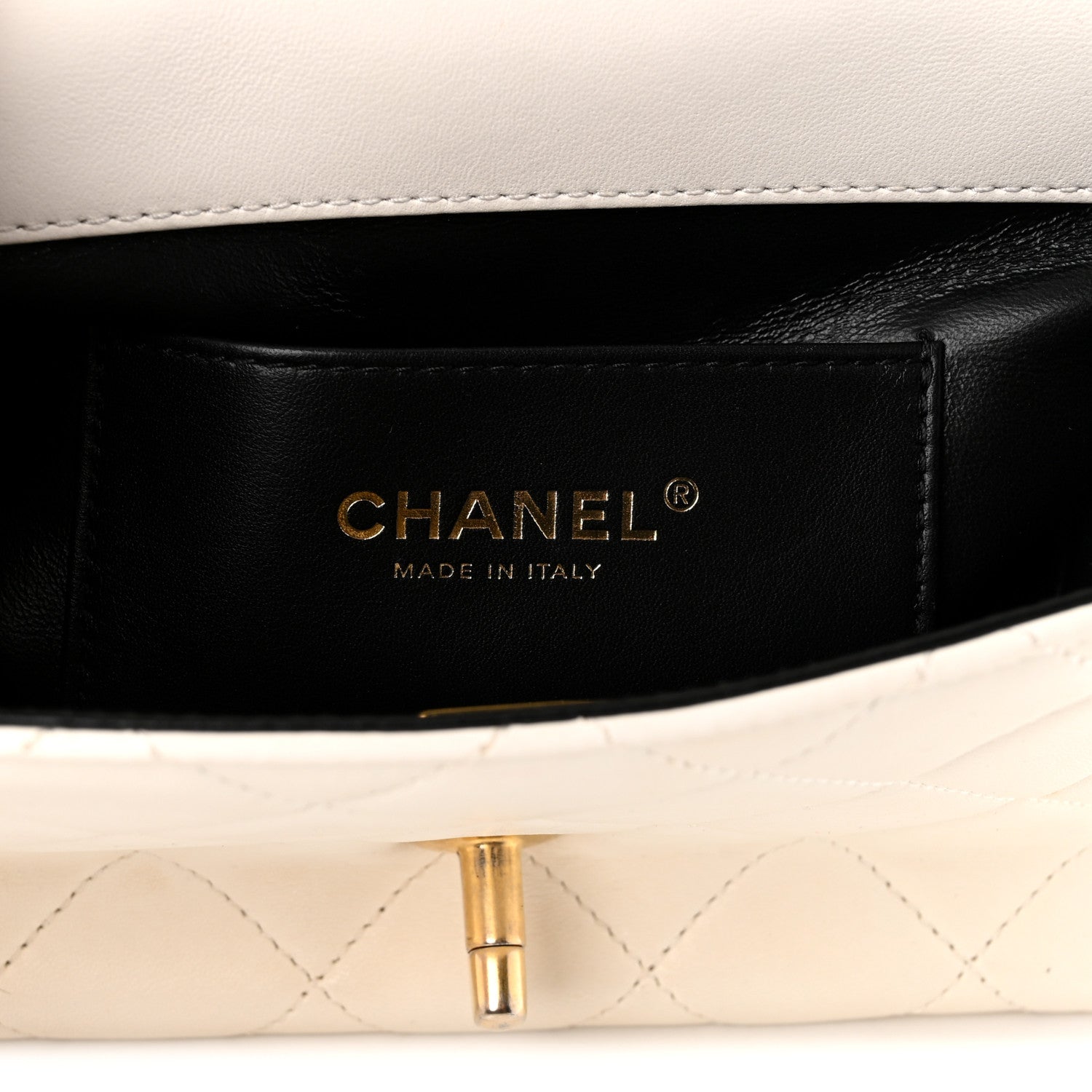 Chanel Lambskin Enamel Strass Quilted Mini Paris Monaco Flap White 5 of 10
