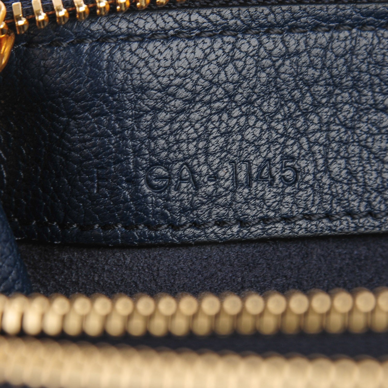 Celine Goatskin Large Trio Crossbody Dark Blue 8 of 8