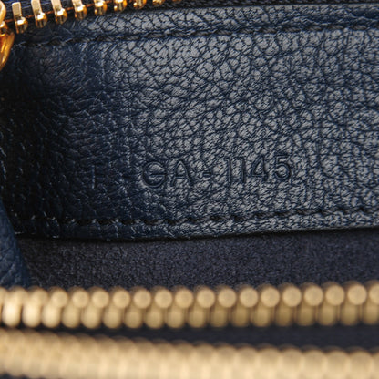 Celine Goatskin Large Trio Crossbody Dark Blue 8 of 8