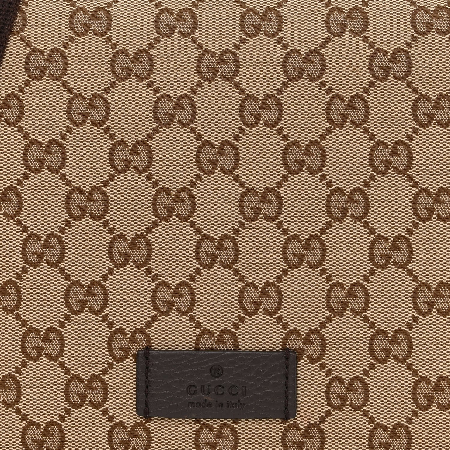 Gucci Monogram Flap Messenger Bag Beige Dark Brown 8 of 14