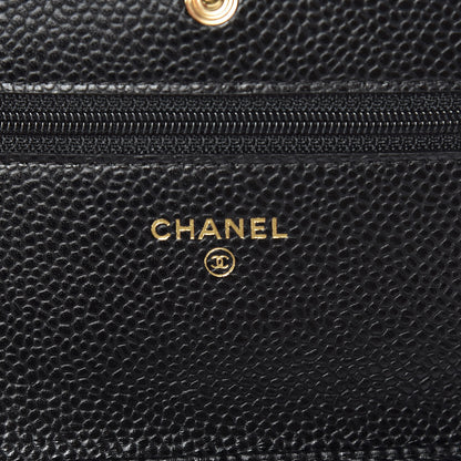 Chanel Caviar Quilted Wallet On Chain WOC Black 8 of 11