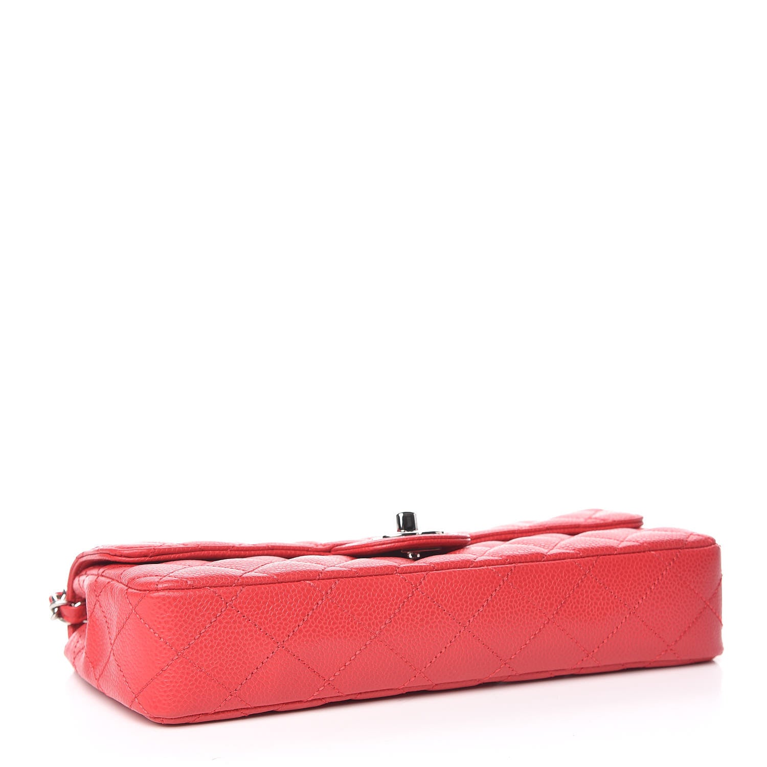 Chanel Caviar Quilted East West Flap Red 4 of 11