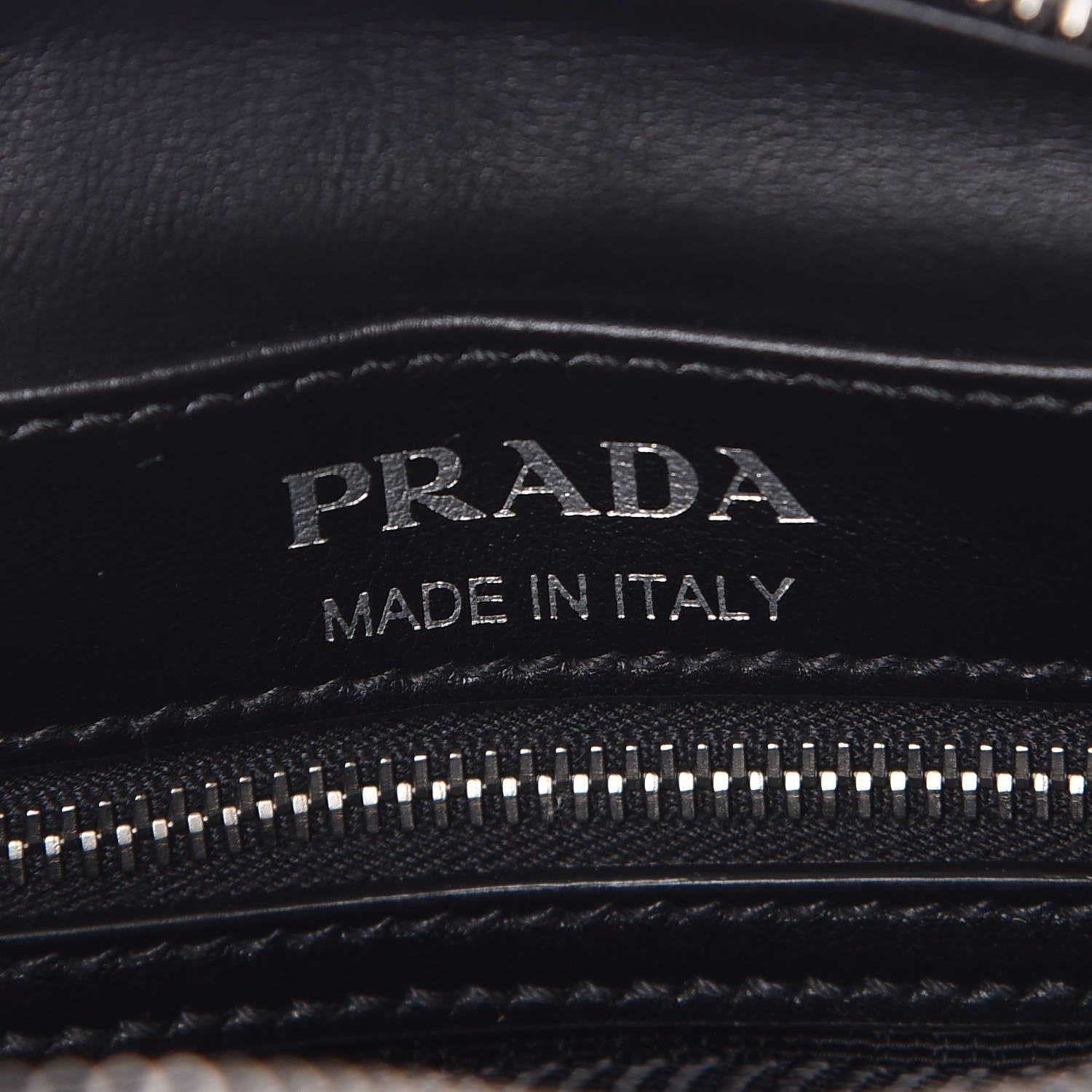 Prada City Calfskin Racing Logo Camera Bag Black Fuxia 6 of 9