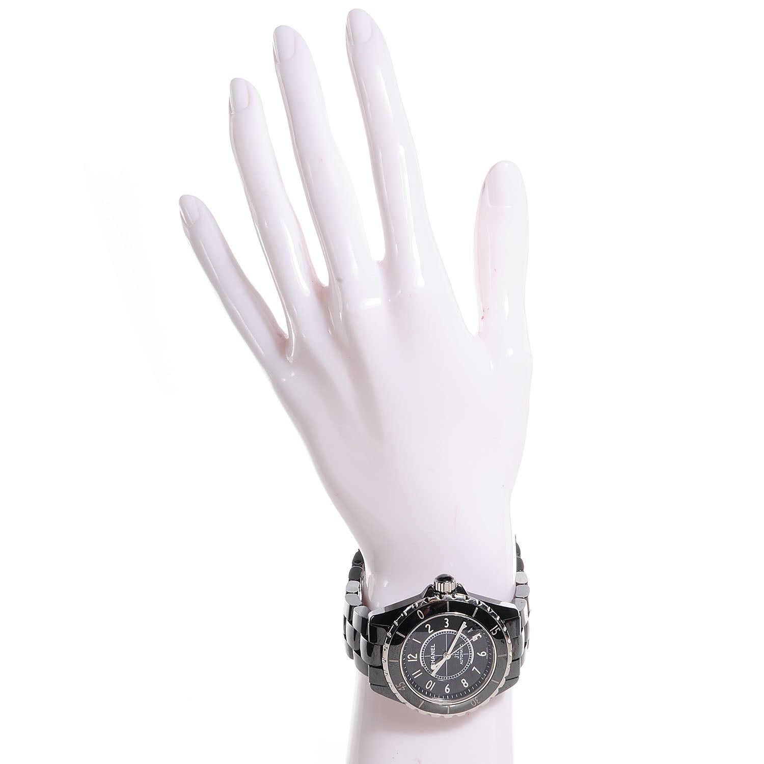 Chanel Stainless Steel Ceramic 38mm J12 Automatic Watch Black 2 of 6