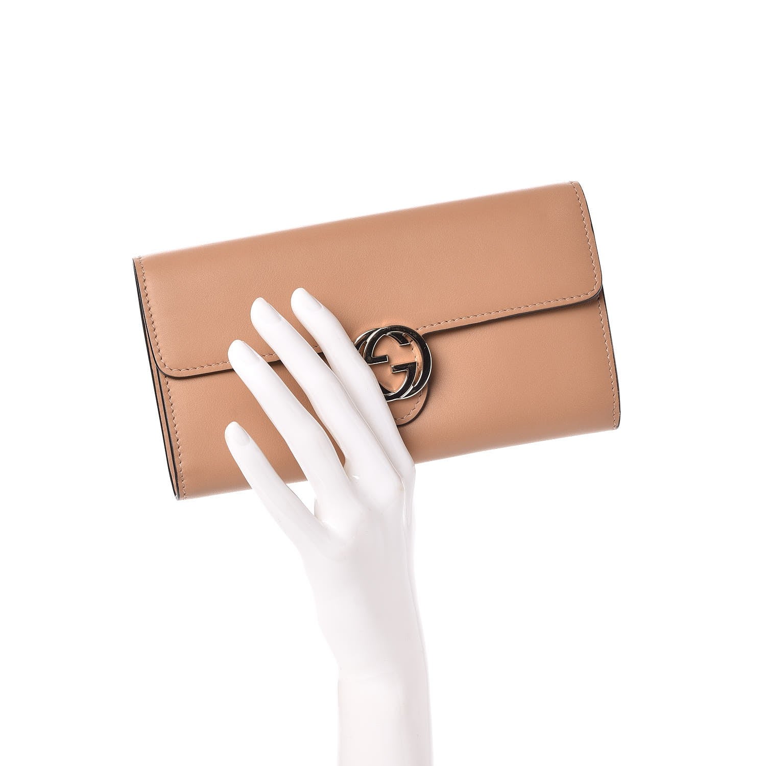 Gucci Moon Calfskin Icon Continental Wallet Camelia 2 of 7