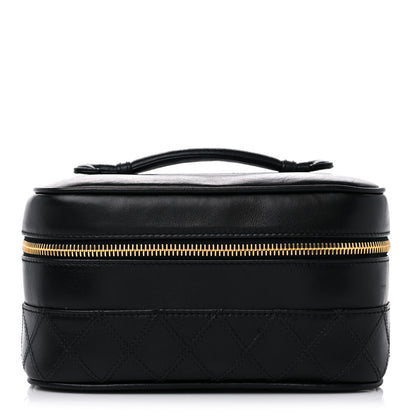 Chanel Lambskin Vanity Cosmetic Case Black 1 of 14