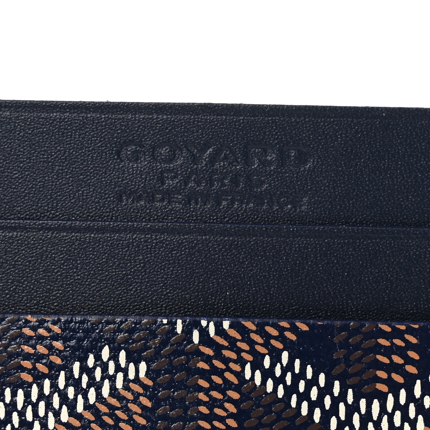 Goyardine Saint Sulpice Card Holder Navy