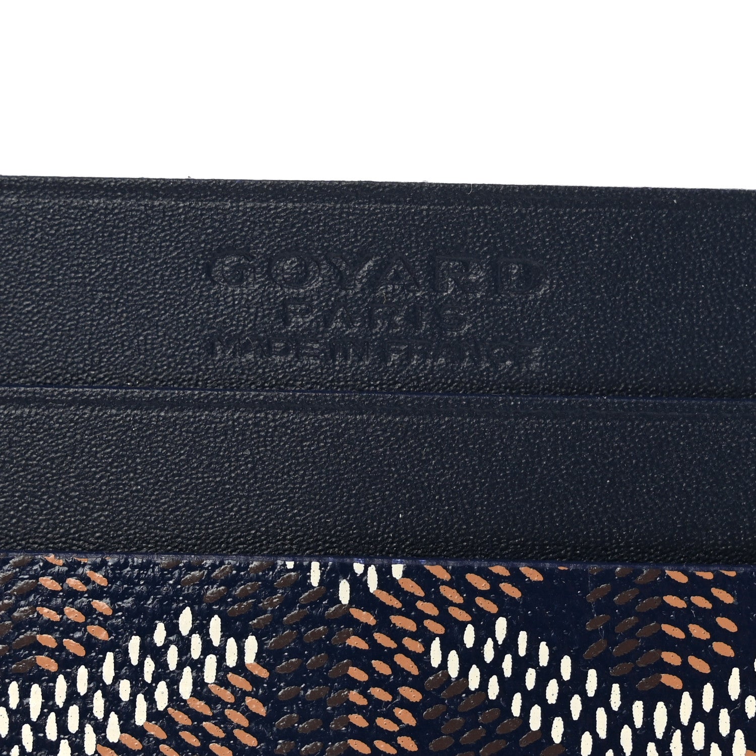 Goyard Goyardine Saint Sulpice Card Holder Navy 6 of 6