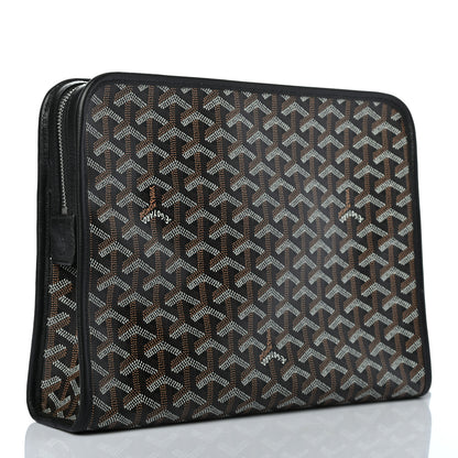 Goyard Goyardine Jouvence GM Toiletry Pouch Black 3 of 7
