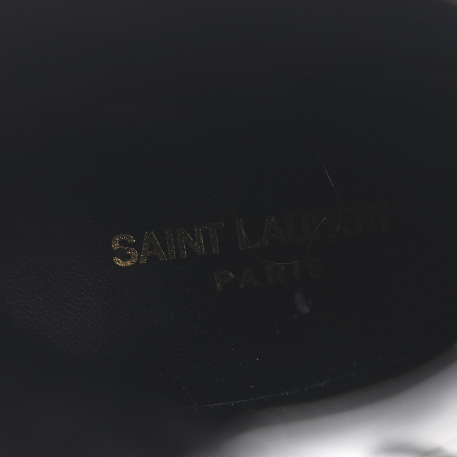 Saint Laurent Glazed Calfskin Opyum Ankle Boots 37.5 Black 8 of 10