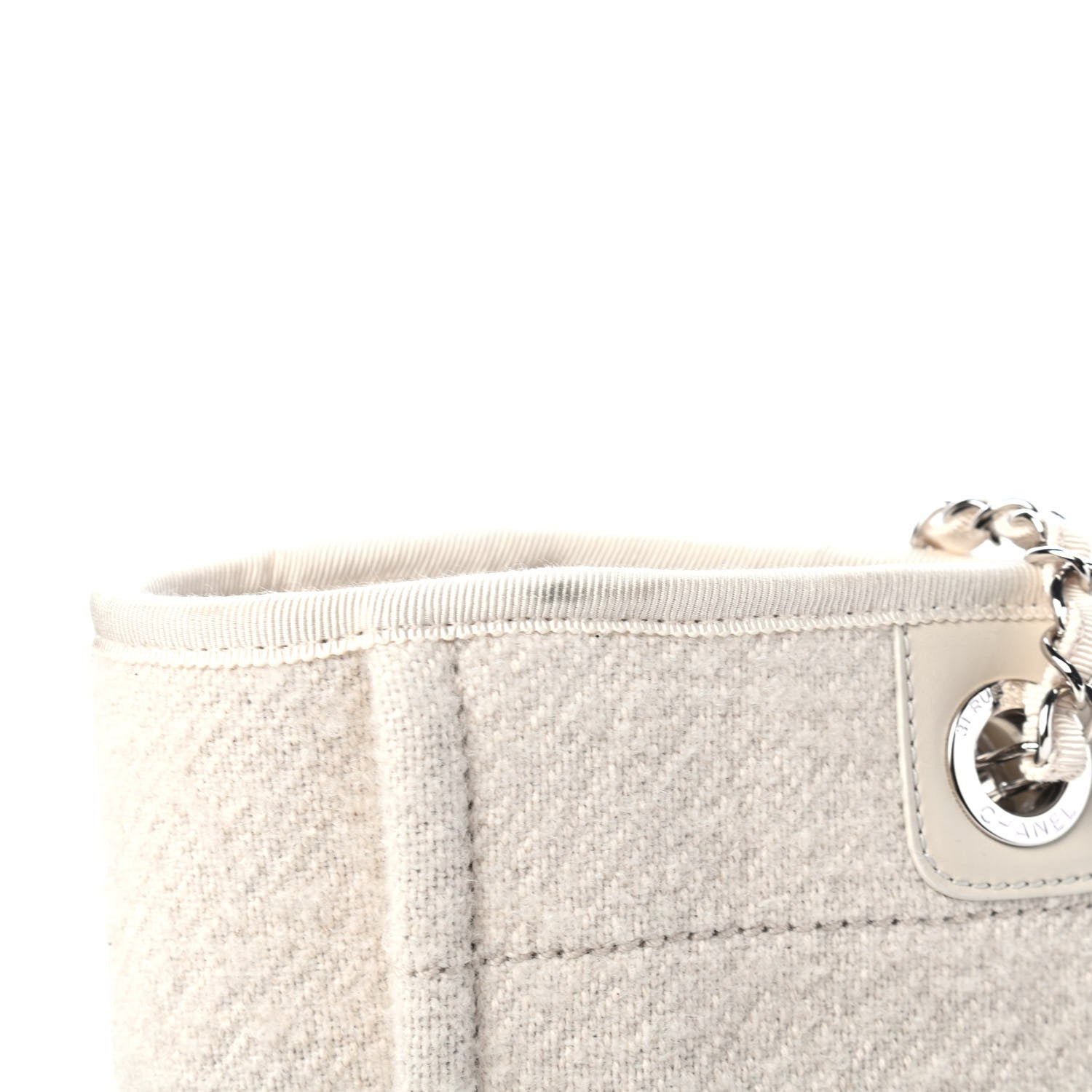 Chanel Mixed Fibers Small Deauville Tote Ecru 6 of 6