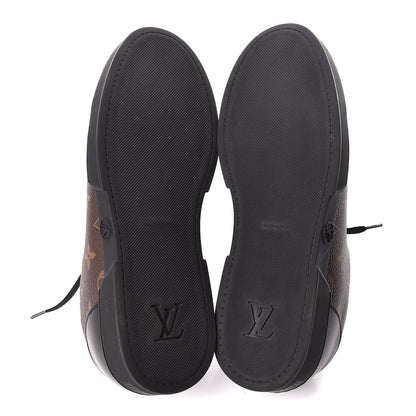 Louis Vuitton Calfskin Monogram Luxembourg Sneakers 6 Black 7 of 10