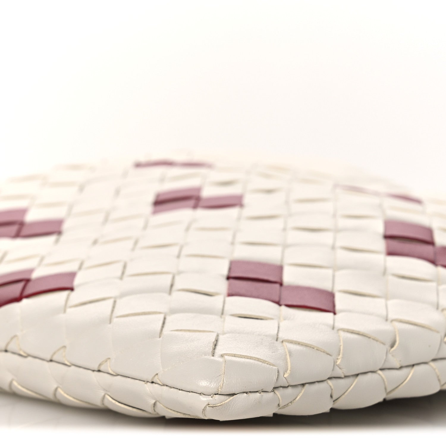 Bottega Veneta Nappa Intrecciato Heart Medium Dustbag White Dark Red 9 of 11