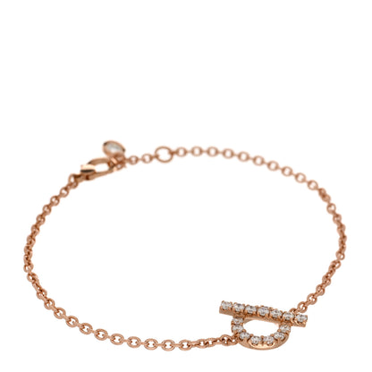 Hermes 18K Rose Gold Diamond Finesse Bracelet ST 1 of 4