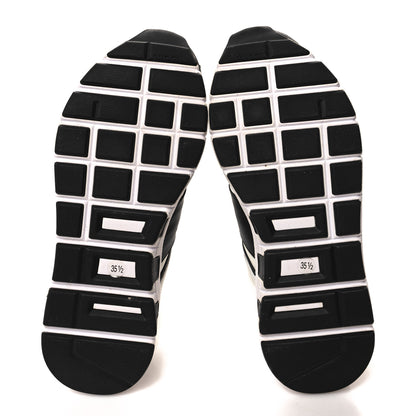 Gucci Calfskin Womens Interlocking G Sneakers 35.5 Black White 5 of 7