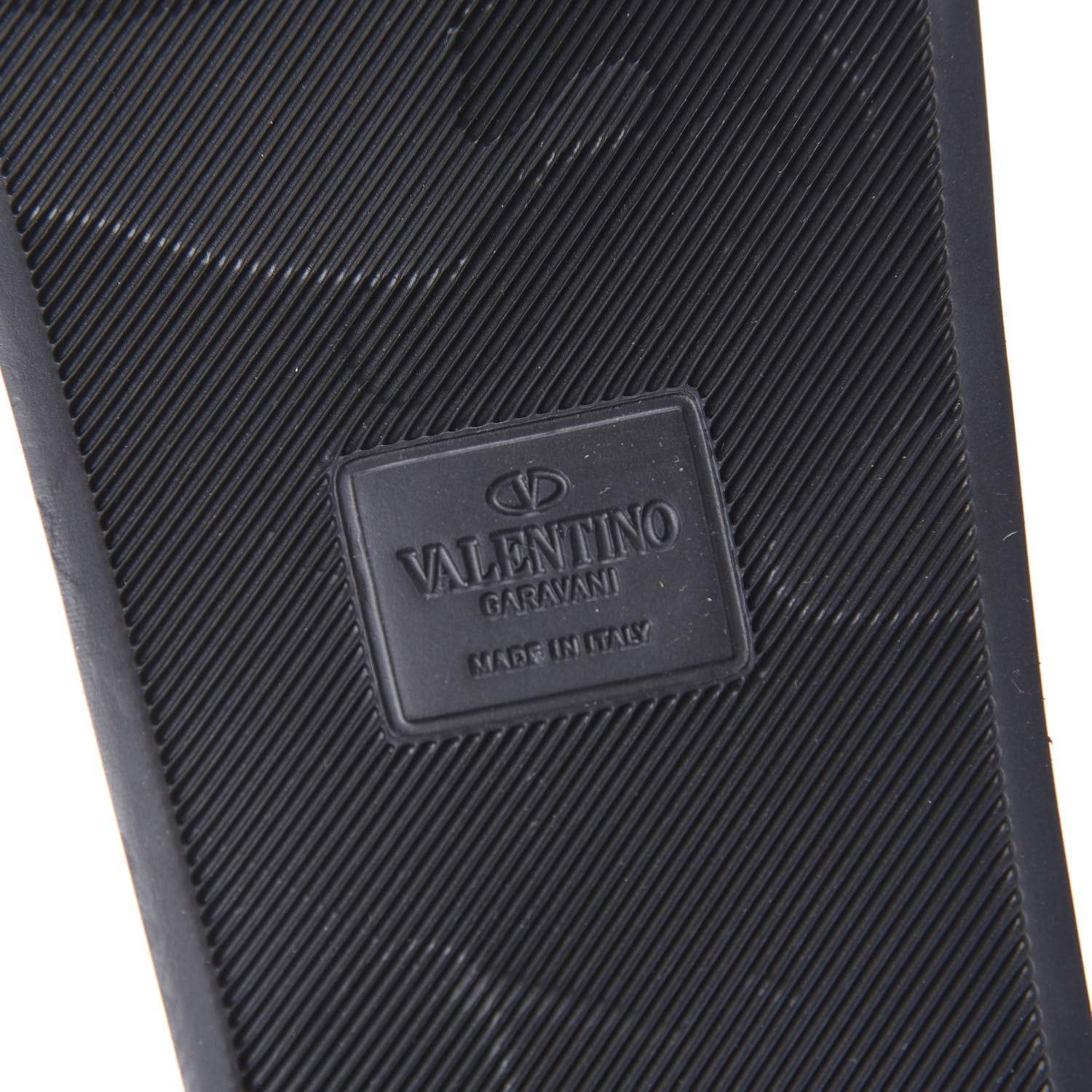 Valentino Garavani Rubber VLTN Pool Slide Sandals 43 Black 7 of 9