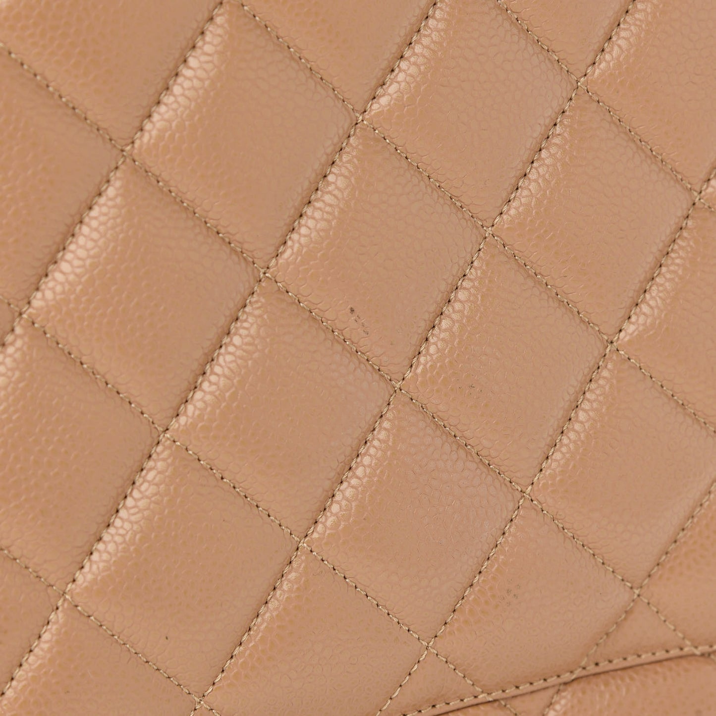 Caviar Quilted Medallion Tote Beige