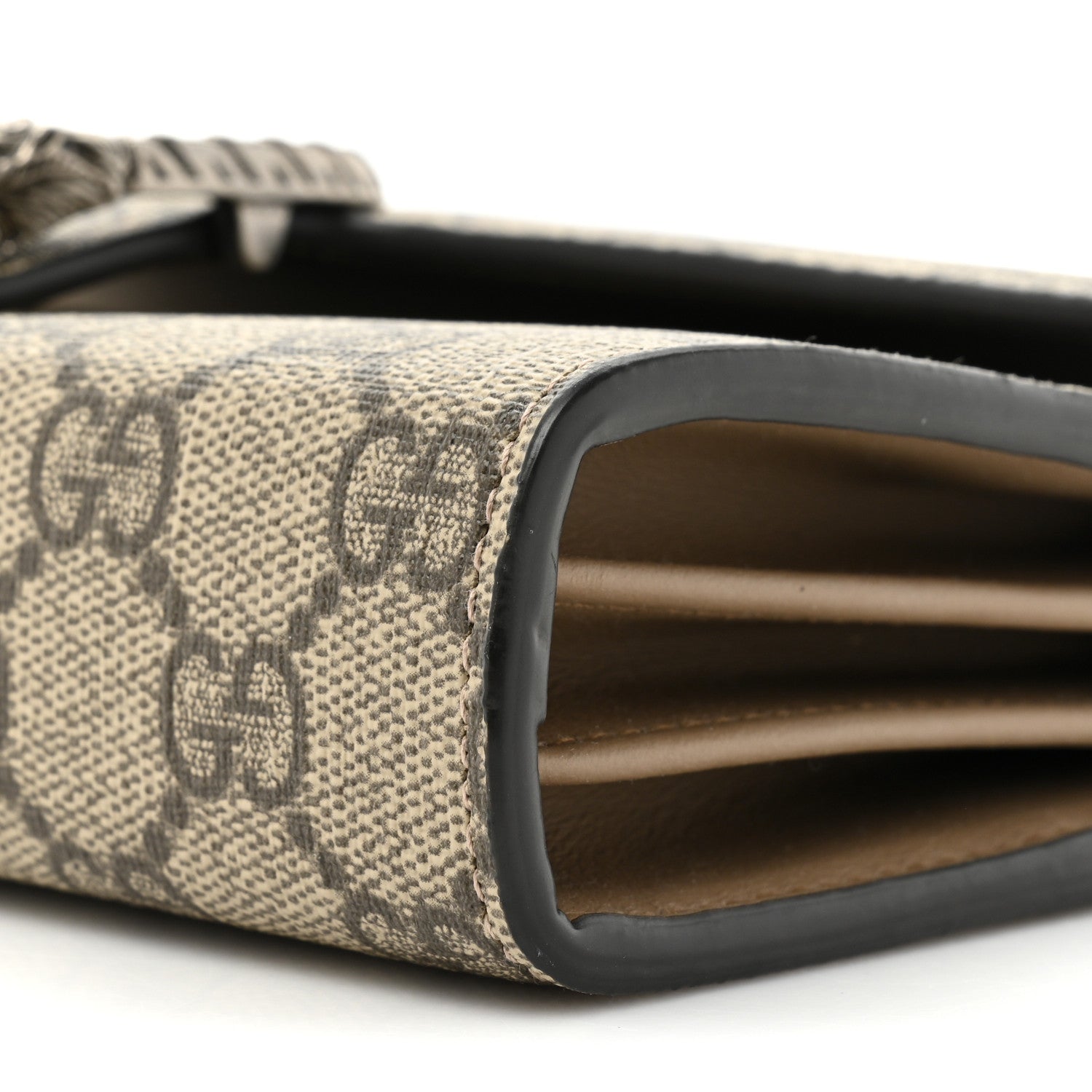 Gucci GG Supreme Monogram Mini Dionysus Chain Wallet Beige Taupe 11 of 13