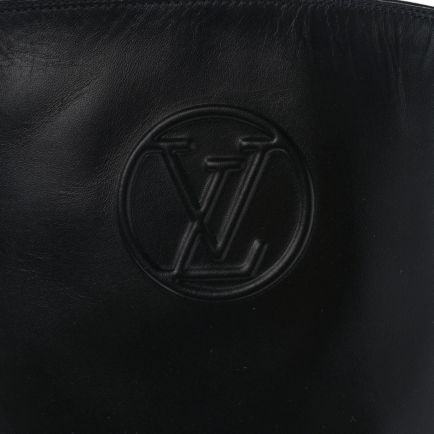 Louis Vuitton Calfskin Overdrive Flat High Boots 40 Black 7 of 8