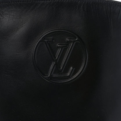Louis Vuitton Calfskin Overdrive Flat High Boots 40 Black 7 of 8