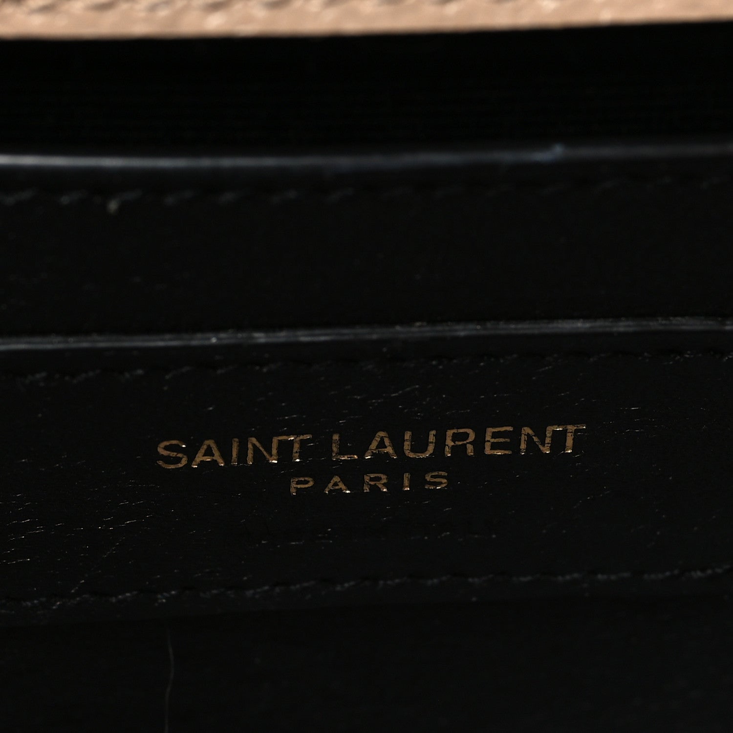 Saint Laurent Grain De Poudre Medium Monogram Kate Satchel Dark Beige 5 of 8