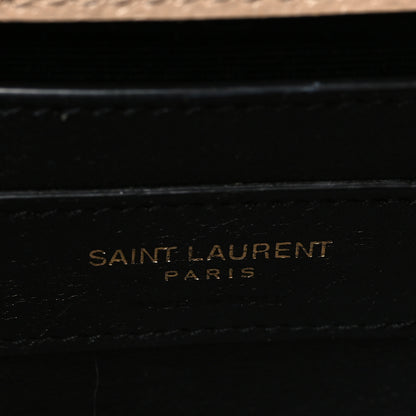Saint Laurent Grain De Poudre Medium Monogram Kate Satchel Dark Beige 5 of 8