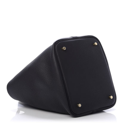 Hermes Taurillon Clemence Picotin Lock 22 MM Black 4 of 11