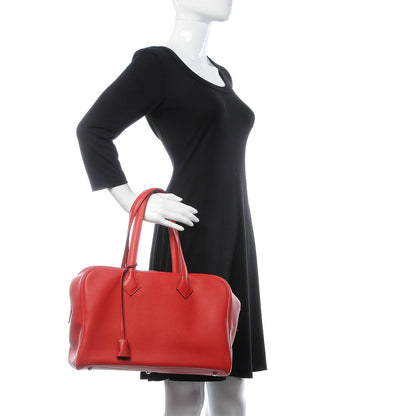 Hermes Taurillon Novillo Victoria II 35 Geranium 2 of 15