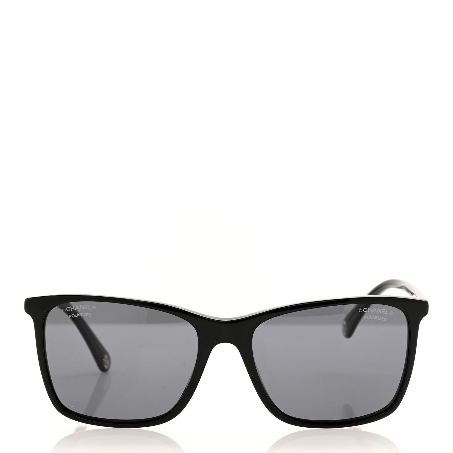 Acetate Polarized Square Sunglasses 5447 Black