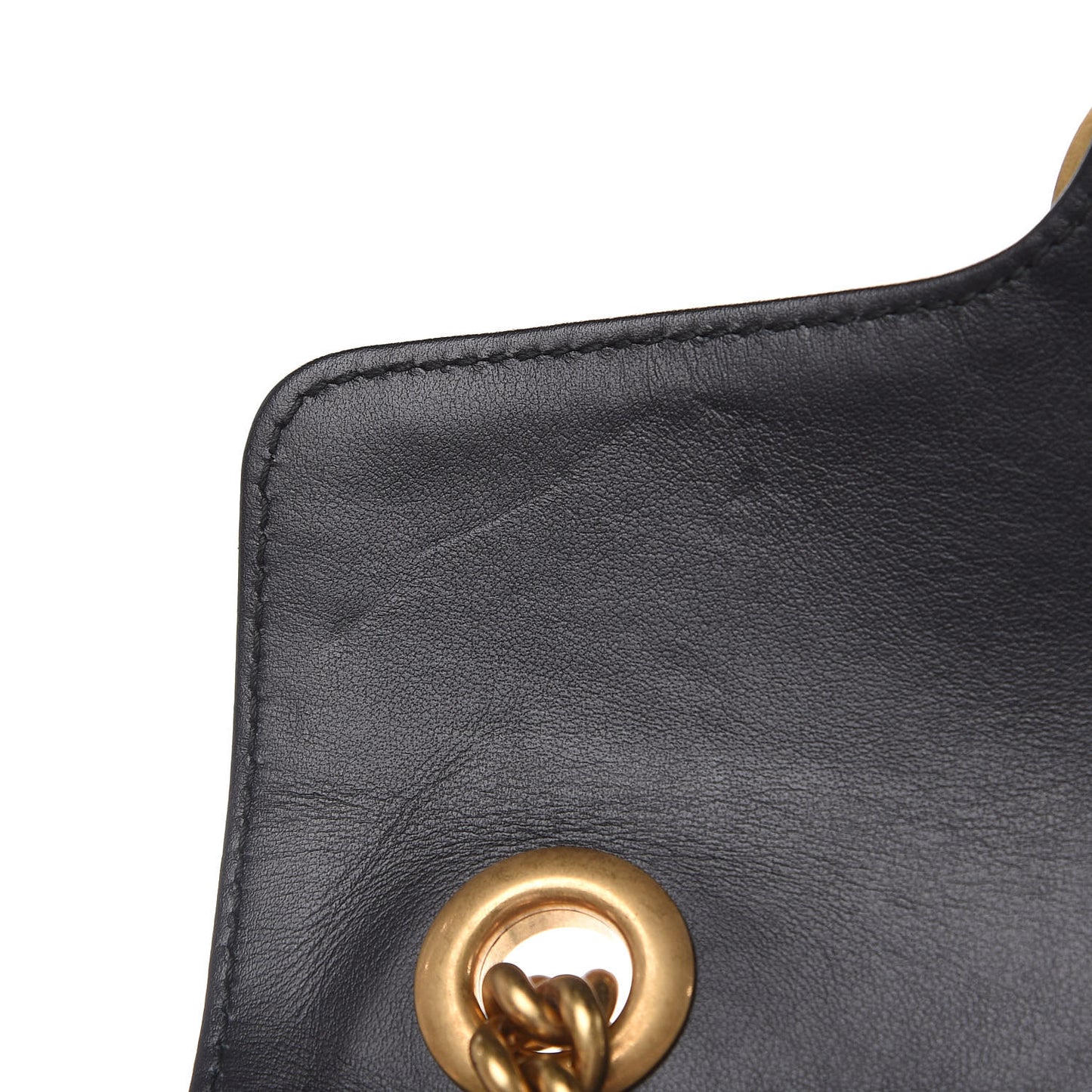 Calfskin Matelasse Mini GG Marmont Shoulder Bag Black
