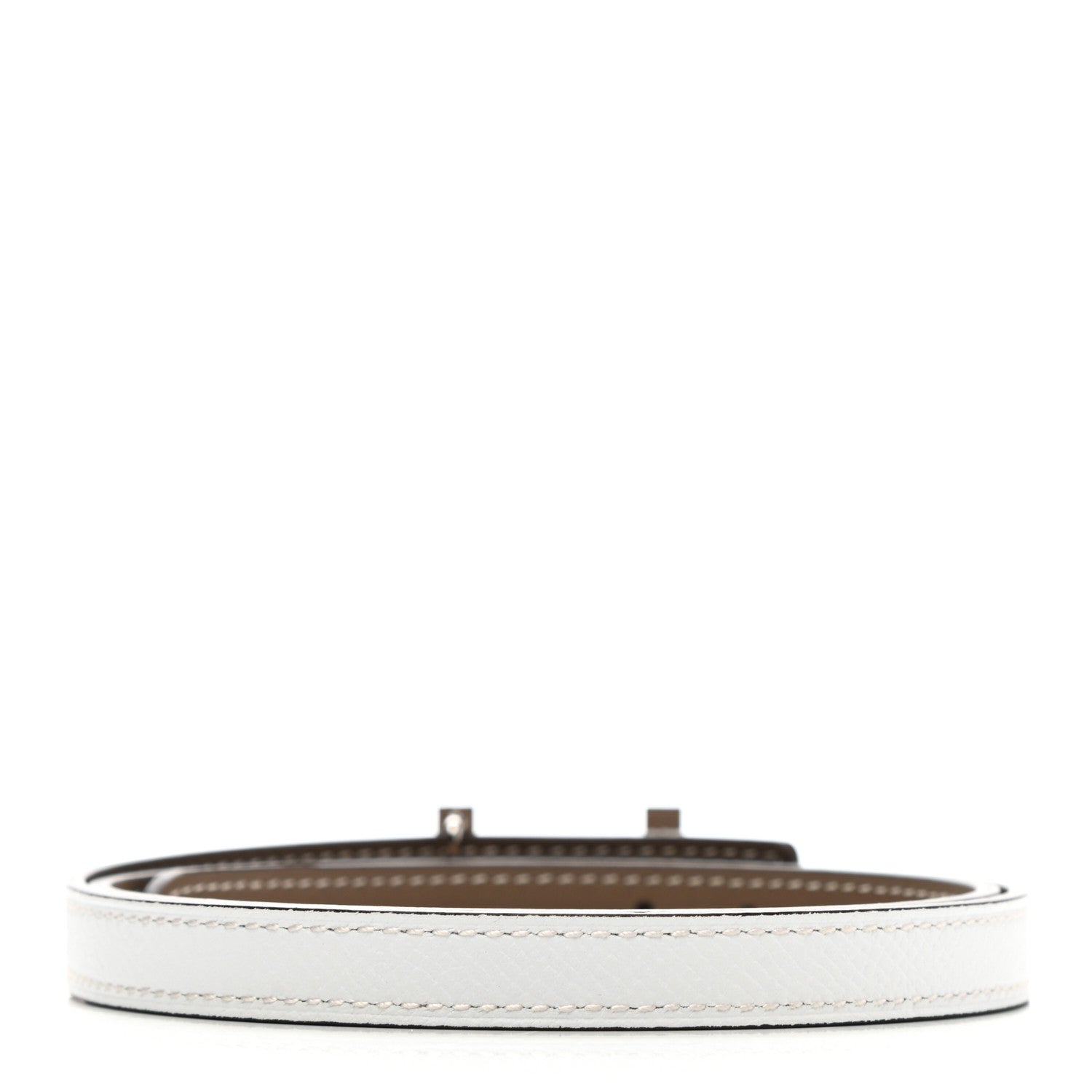 Hermes Epsom Swift 13mm Focus Belt 70 Etoupe White 2 of 5