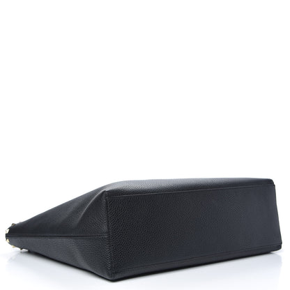 Valentino Garavani Grained Calfskin Rockstud Shoulder Tote Black 4 of 10