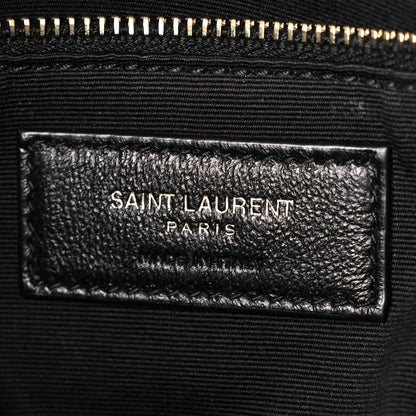 Saint Laurent Lambskin Quilted Small Loulou Puffer Monogram Chain Satchel Dark Ganache 8 of 13