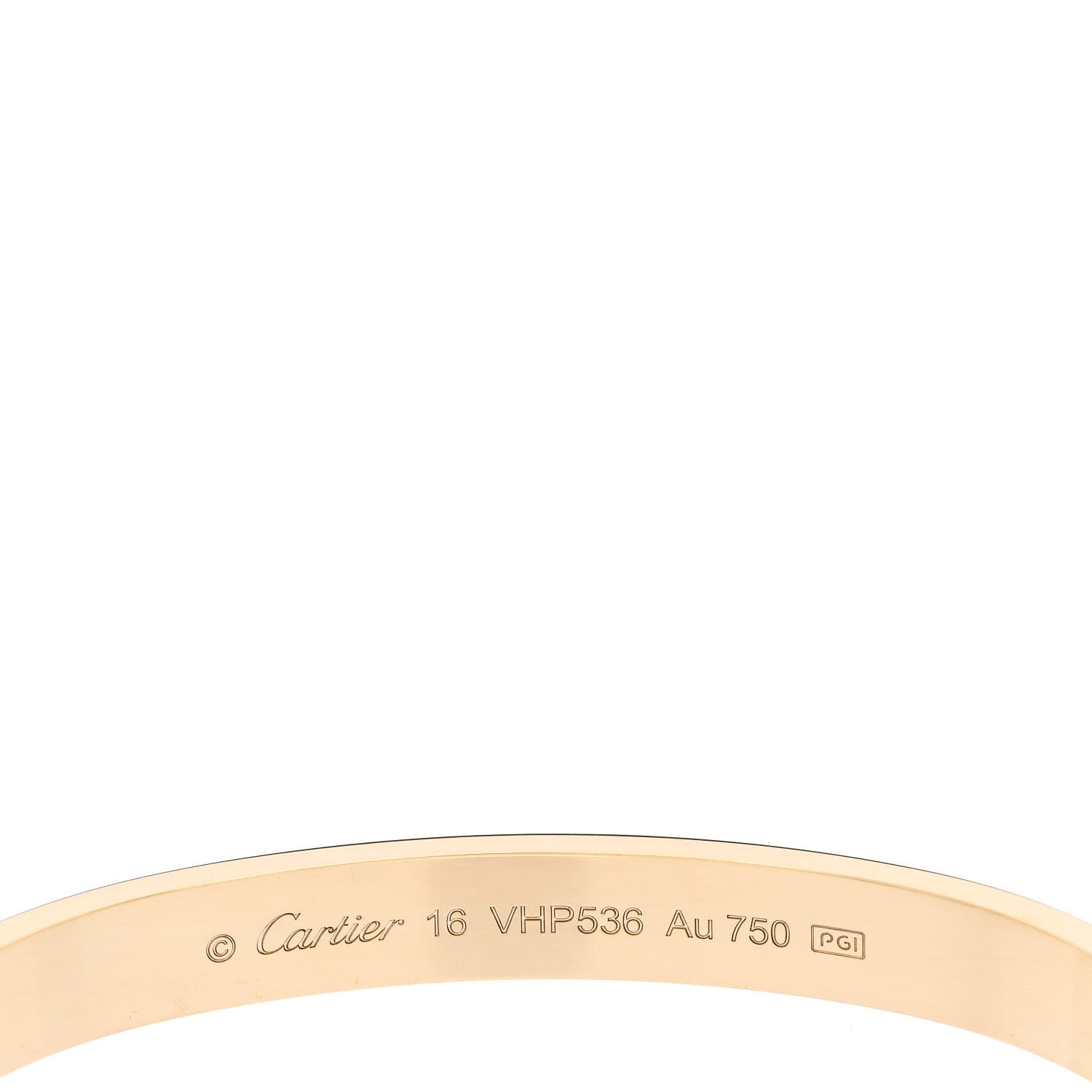 Cartier 18K Yellow Gold LOVE Bracelet 16 4 of 6