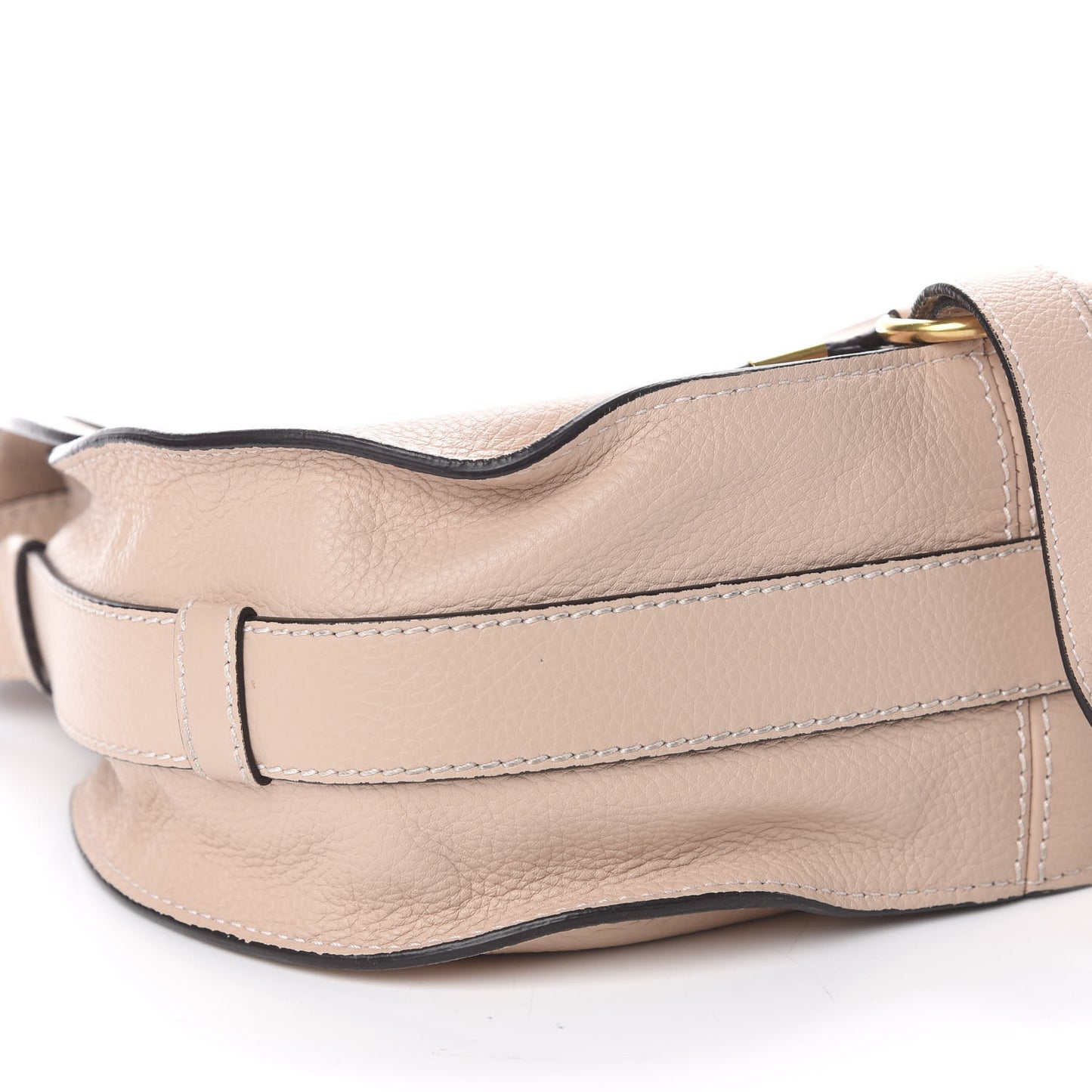 Calfskin Medium Marcie Round Crossbody Bag Blush Nude