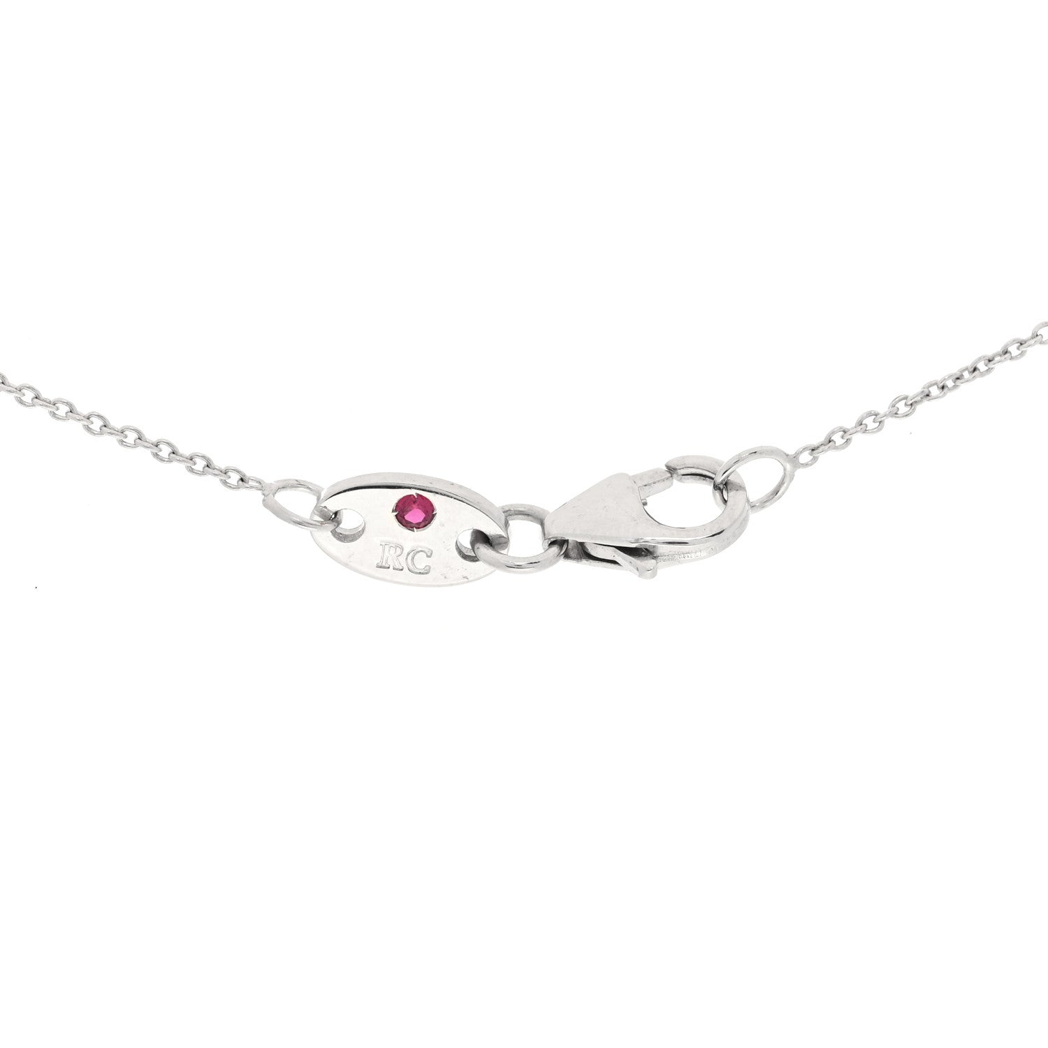 Roberto Coin 18K White Gold Diamond .23ctw Diamonds by the Inch Five Station Necklace 4 of 5