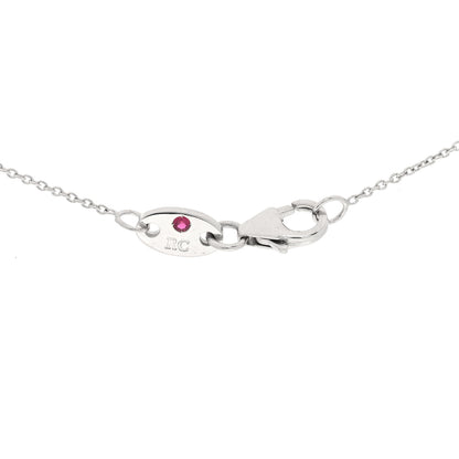Roberto Coin 18K White Gold Diamond .23ctw Diamonds by the Inch Five Station Necklace 4 of 5