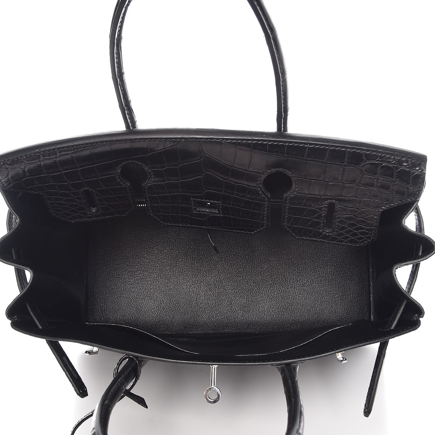 Matte Niloticus Crocodile Birkin 30 Black