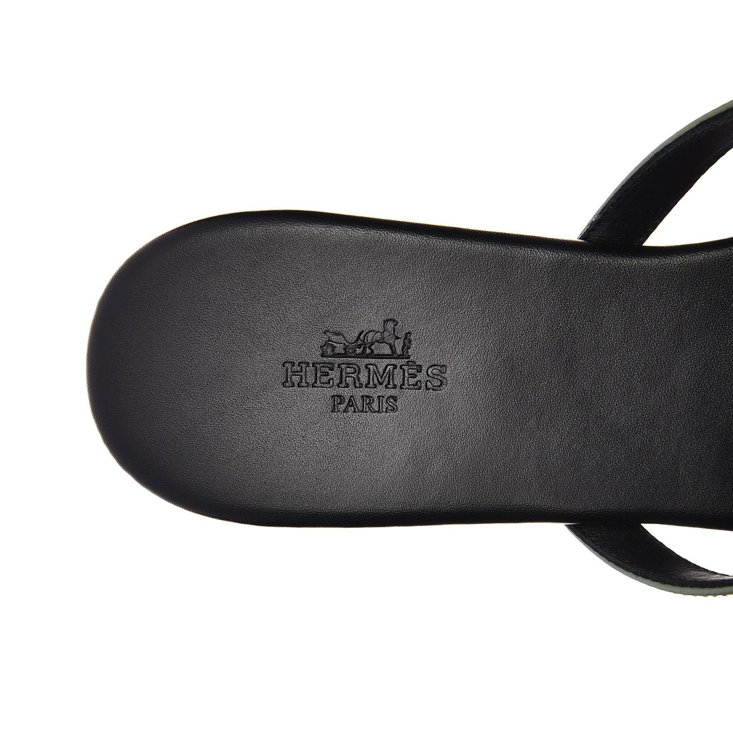 Nappa Calfskin Corfou Sandals 38 Black Lichen