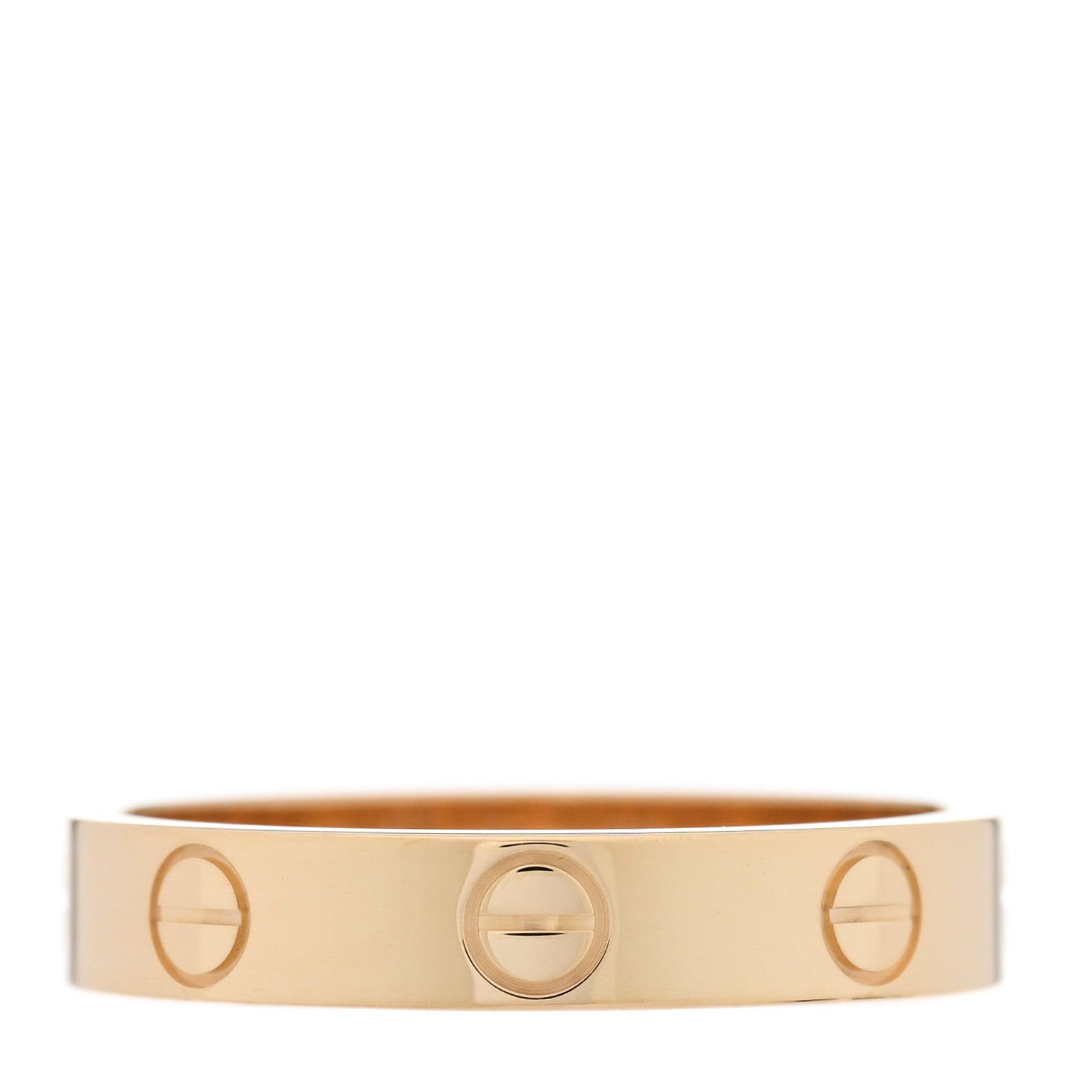 Cartier 18K Yellow Gold 3.5mm LOVE Wedding Band Ring 53 6.5 1 of 4