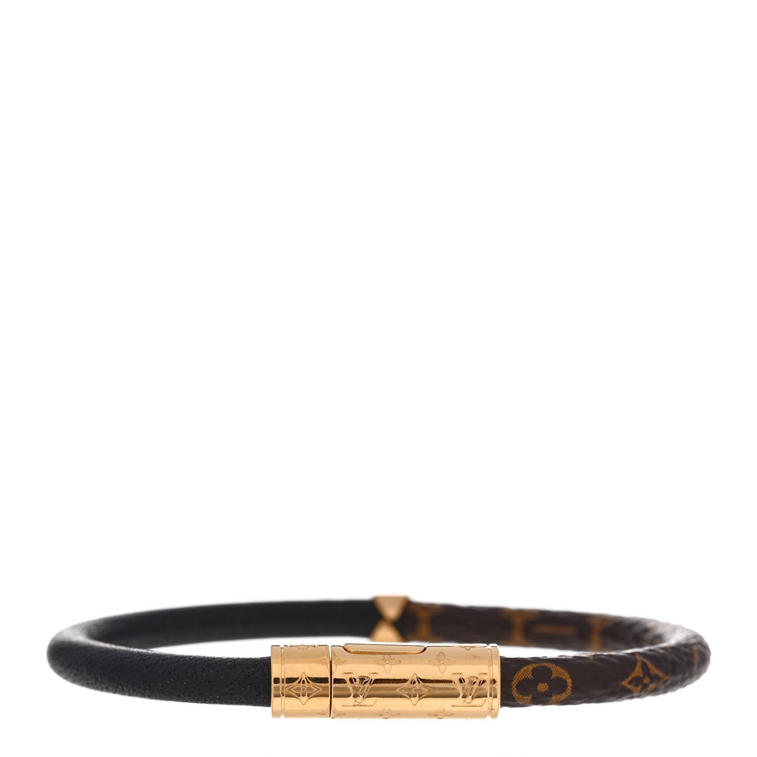 Louis Vuitton Monogram Daily Confidential Bracelet 17 Black 1 of 5